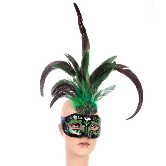 Máscara Veneziana Caribe - Verde