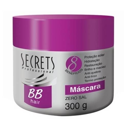 Máscara Zero Sal Bb Hair 300g - Secrets Professional