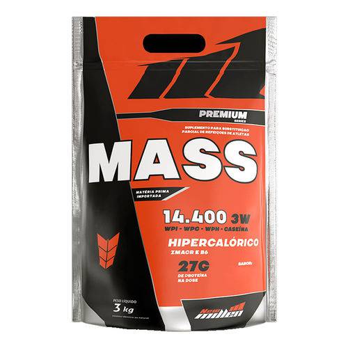 Mass Premium 14400 Refil - 3kg - New Millen - Sabor Baunilha