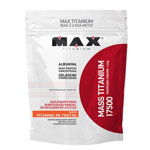 Mass Titanium 17500 - 1,4kg - Refil - Vitamina de Frutas
