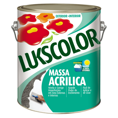 Massa Acrílica Lukscolor 3,6l