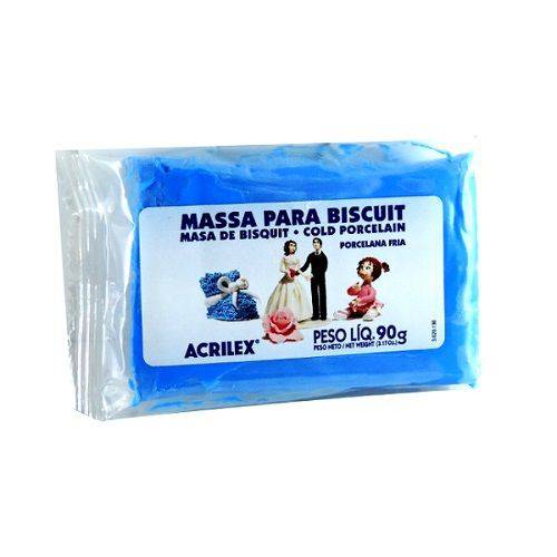 Massa de Biscuit 90 Gramas Azul Cobalto 502 Acrilex