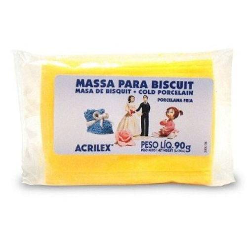 Massa de Biscuit Amarelo Ouro 505 90 Gramas - Acrilex