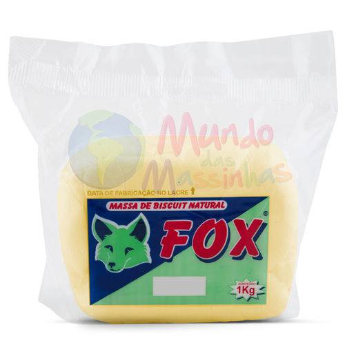 Massa de Biscuit Fox Amarelo Canário 1kg