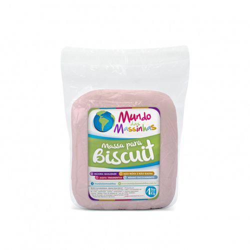 Massa de Biscuit Mundo das Massinhas Soft Colors Rosa 1kg