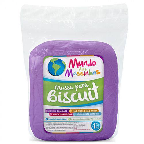 Massa de Biscuit Mundo das Massinhas Violeta 1kg