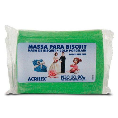 Massa de Biscuit Verde Folha 555 90 Gramas - Acrilex
