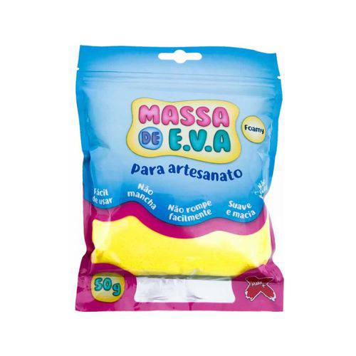 Massa de EVA para Artesanato 50G Amarelo Slime Make