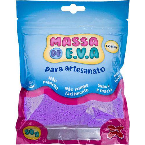 Massa de EVA para Artesanato 50G Roxo Slime Make