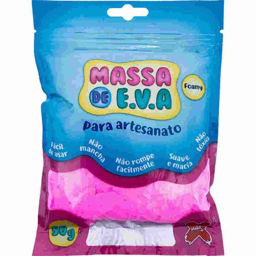Massa de Eva para Artesanato Slime 50g Rosa Make