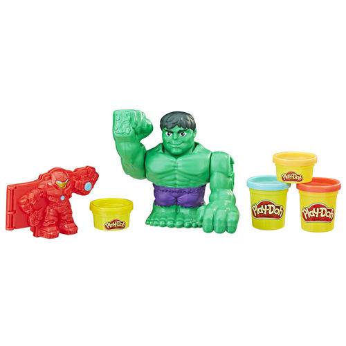 Massa de Modelar - Play-doh - Combate com Hulkbuster - Hasbro