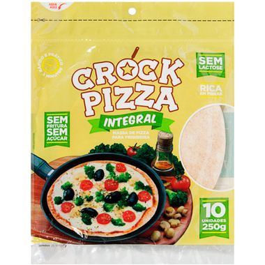 Massa de Pizza para Frigideira Integral Crock Kim 250g