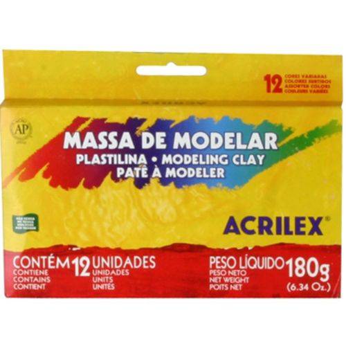 Massa Modelar Acrilex 012 Cores 07012
