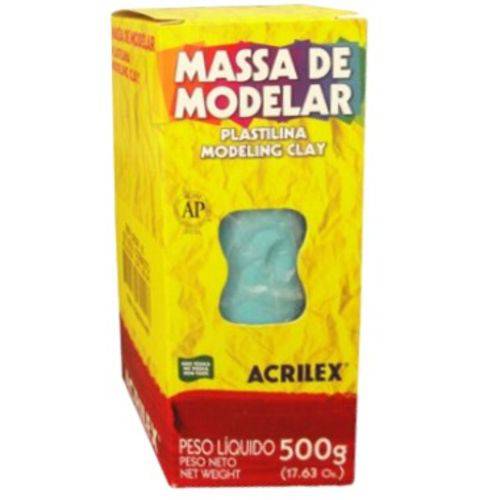 Massa Modelar Acrilex 500 G Azul Cobalto 07001 - 502