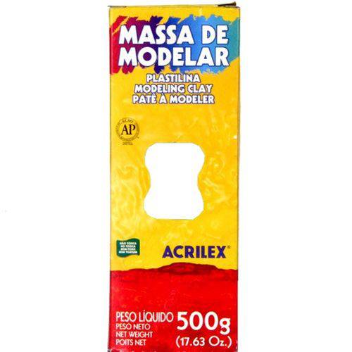 Massa Modelar Acrilex 500 G Branco 07001 - 519