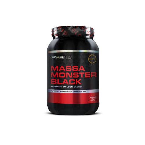 Massa Monster Black 1,5Kg - Morango