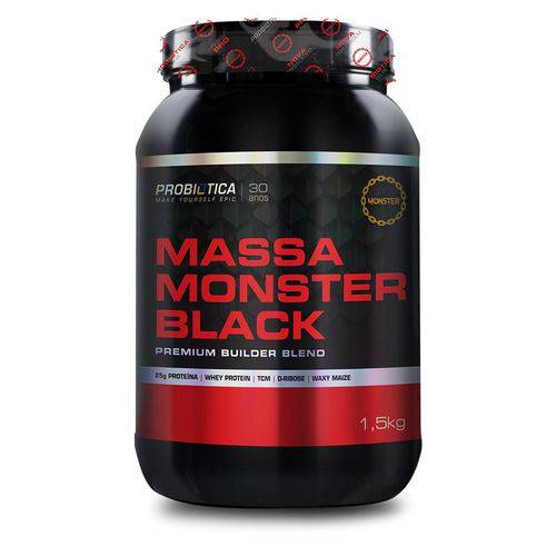 Massa Monster Black Baunilha 1,5kg Probiótica