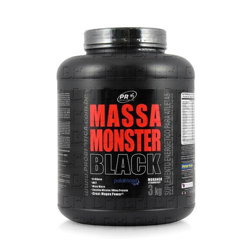 Massa Monster Black 3kg - Probiótica Massa Monster Black 3kg Baunilha - Probiótica