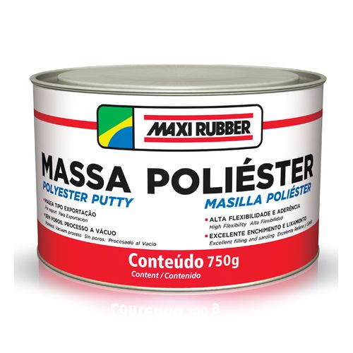Massa Poliester Amarela C/ Catalisador 1,5 KG Maxi Rubber