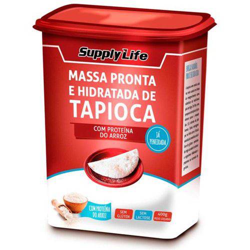 Massa Pronta e Hidratada de Tapioca (400g) - Supply Life - com Proteína do Arroz
