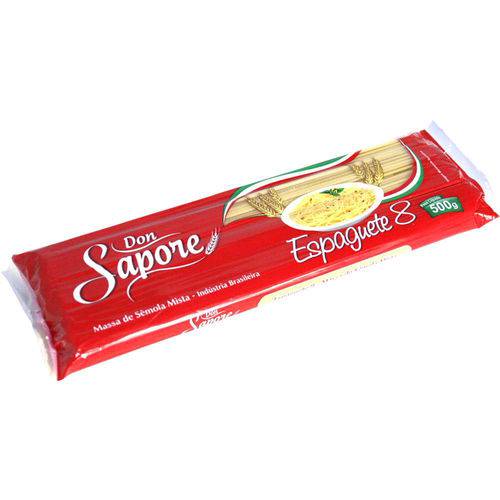 Massa Semola Don Sapore 500g-pc Espaguete N8