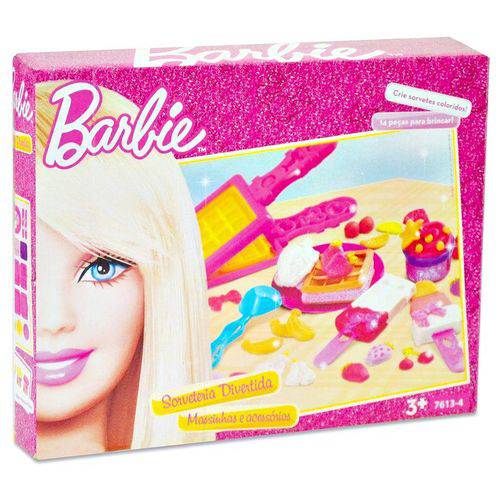 Massinha Barbie Sorveteria Divertida - Fun