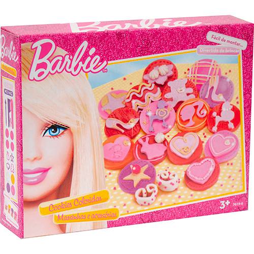 Massinha Cookies Coloridos Barbie - Fun