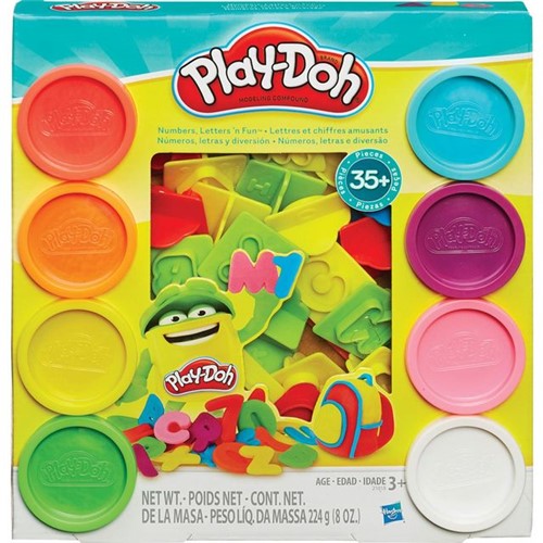 Massinha de Modelar Letras e Números Play-Doh Hasbro Amarelo