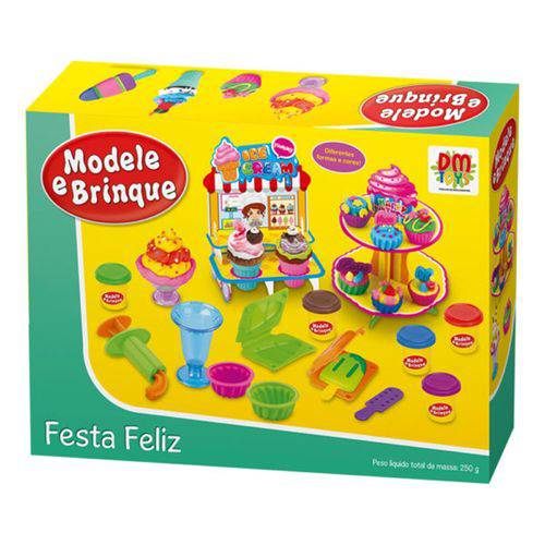 Massinha Modele e Brinque Festa Feliz - Dm Toys