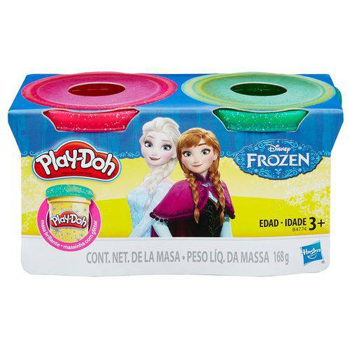 Massinha Play-doh com Glitter - Frozen com 2 Potes