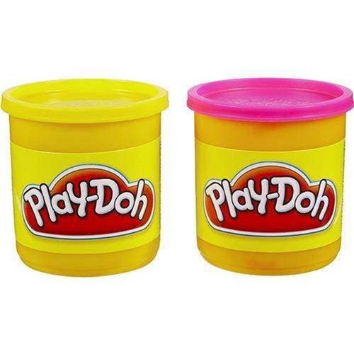 Massinha Play-Doh - Kit com 2 Potes - Amarelo e Rosa 23658 - HASBRO