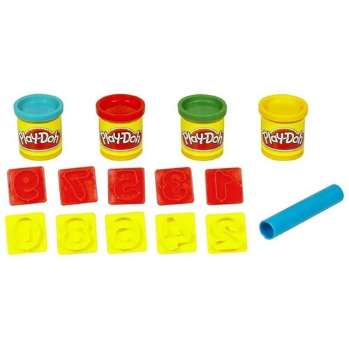 Massinha Play-Doh Mini Balde Azul Números - Hasbro