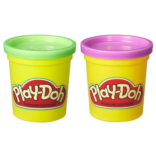 Massinha Play-Doh - 2 Potes Verde e Roxo - Hasbro