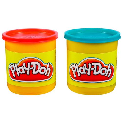 Massinha Play-Doh - 2 Potes Vermelho e Azul - Hasbro