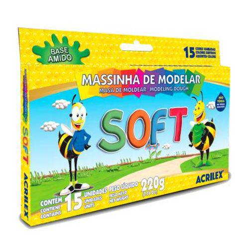Massinha Soft 15 Cores