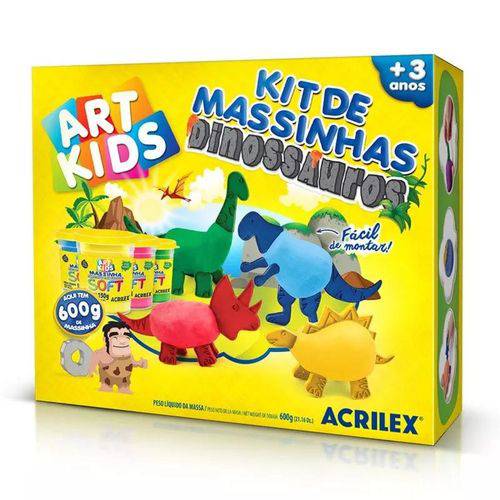 Massinhas de Modelar Dinossauros 600g - Art Kids