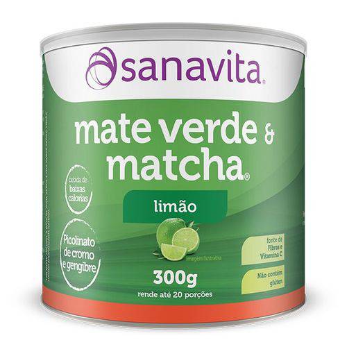 Matcha & Mate Verde 300G - Sanavita - Limão