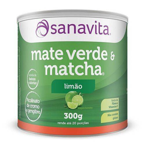 Matcha e Mate Verde 300g Sanavita Limão