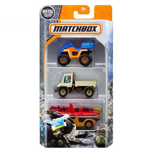 Matchbox - Pack com 3 - Dyw95 - Mattel