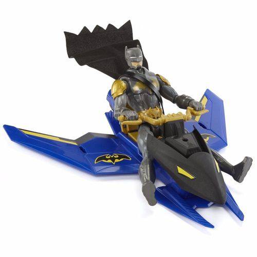 MATTEL - Batman com Veículo Batman e Batjet/Batnave - DC - DGF13