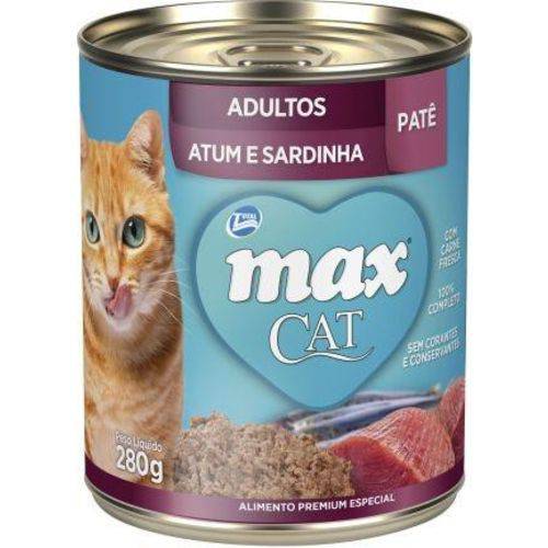 Max Cat Patê - Sabor: Atum e Sardinha