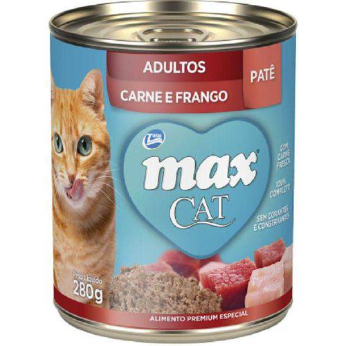 Max Cat Patê - Sabor: Carne e Frango - 280g