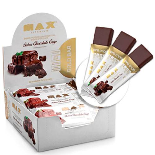 Max Titanium - Gold Bar Chocolate Crisp 12 Unidades (pa.06.19.0035)