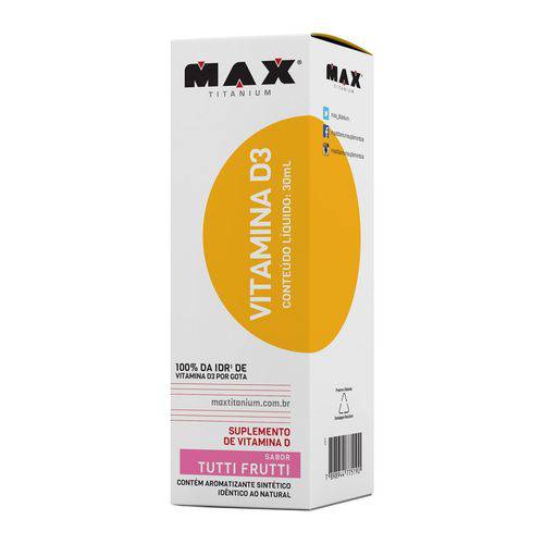 Max Titanium Vitamina D3 30ml Tutti Frutti