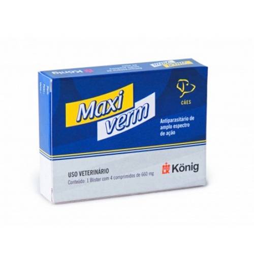 Maxi Verm Plus 4 Comprimidos 660 Mg