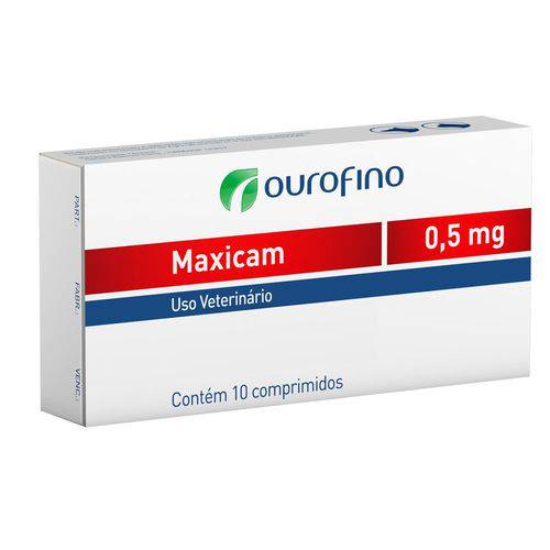 Maxicam Ourofino 0,5mg - 10 Comprimidos - Anti-INFLAMATÓRIO para CÃES e Gatos