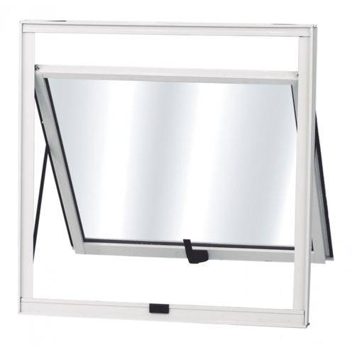 Máximo Ar Alumínio 1 Folha Mgm Soft 60cmx40cm Requadro 4,35cm Vidro Liso Incolor Branco