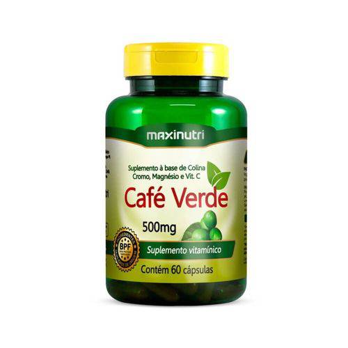 Maxinutri Café Verde + Colina, Cromo, Magnésio e Vitamina C C/60