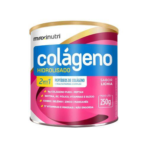 Maxinutri Colágeno Hidrolisado 2em3 Lichia 250g
