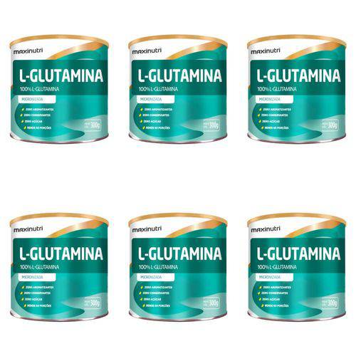 Maxinutri L- Glutamina Pura 300g (kit C/06)
